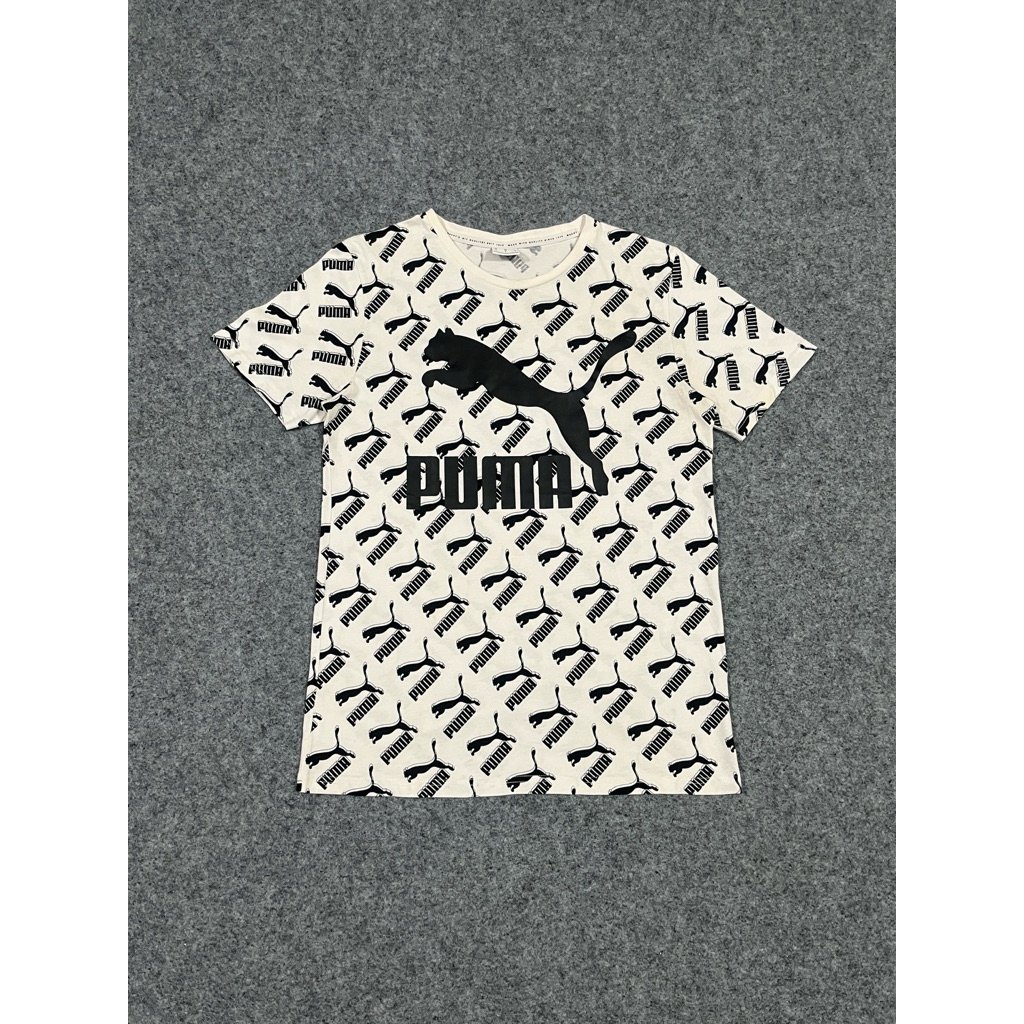 PUMA BIG LOGO AOP WHITE T-SHIRT SECOND