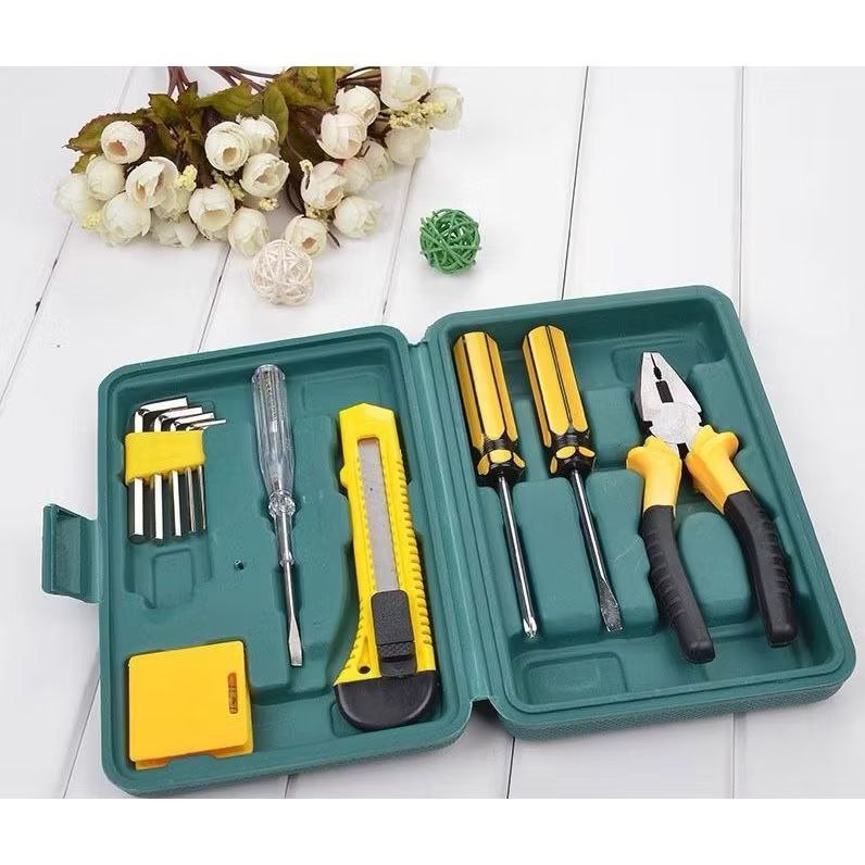 PASAR HEMAT | Toolset Perlengkapan Set Reparasi Obeng Cutter Kunci L Tang 7 in 1 PS 089