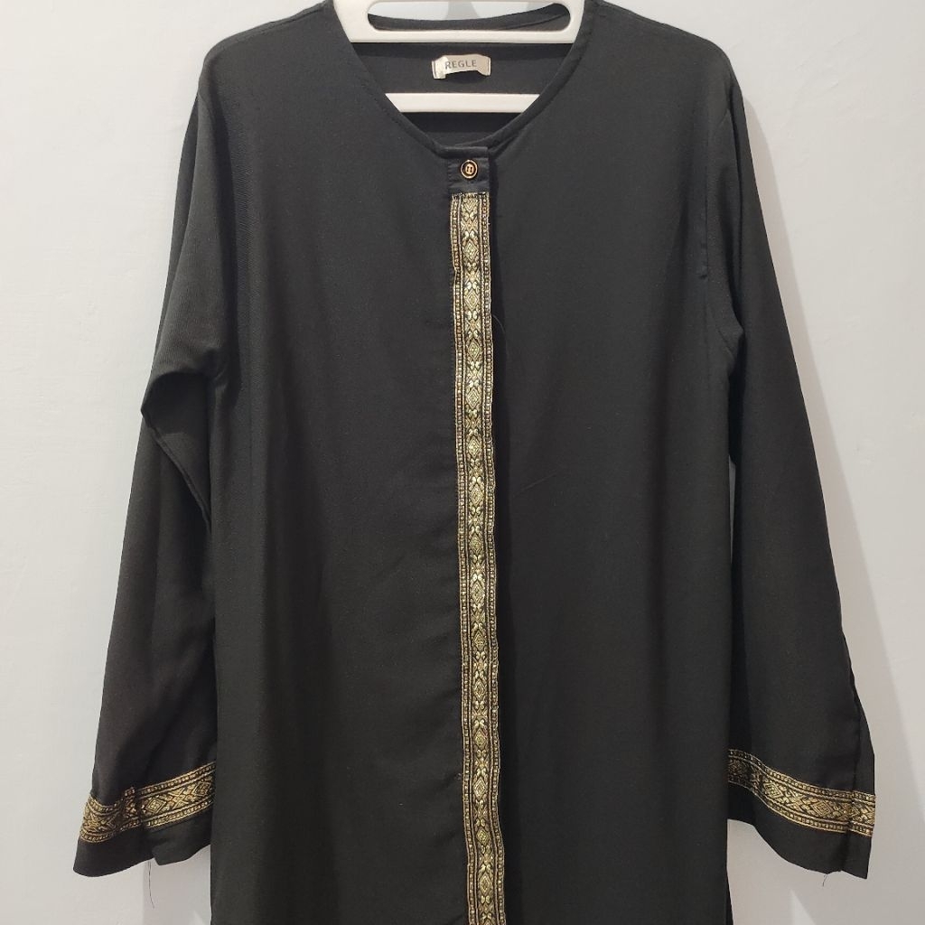 Gamis Hitam Abaya Hitam Gamis Black Gamis Polos pl