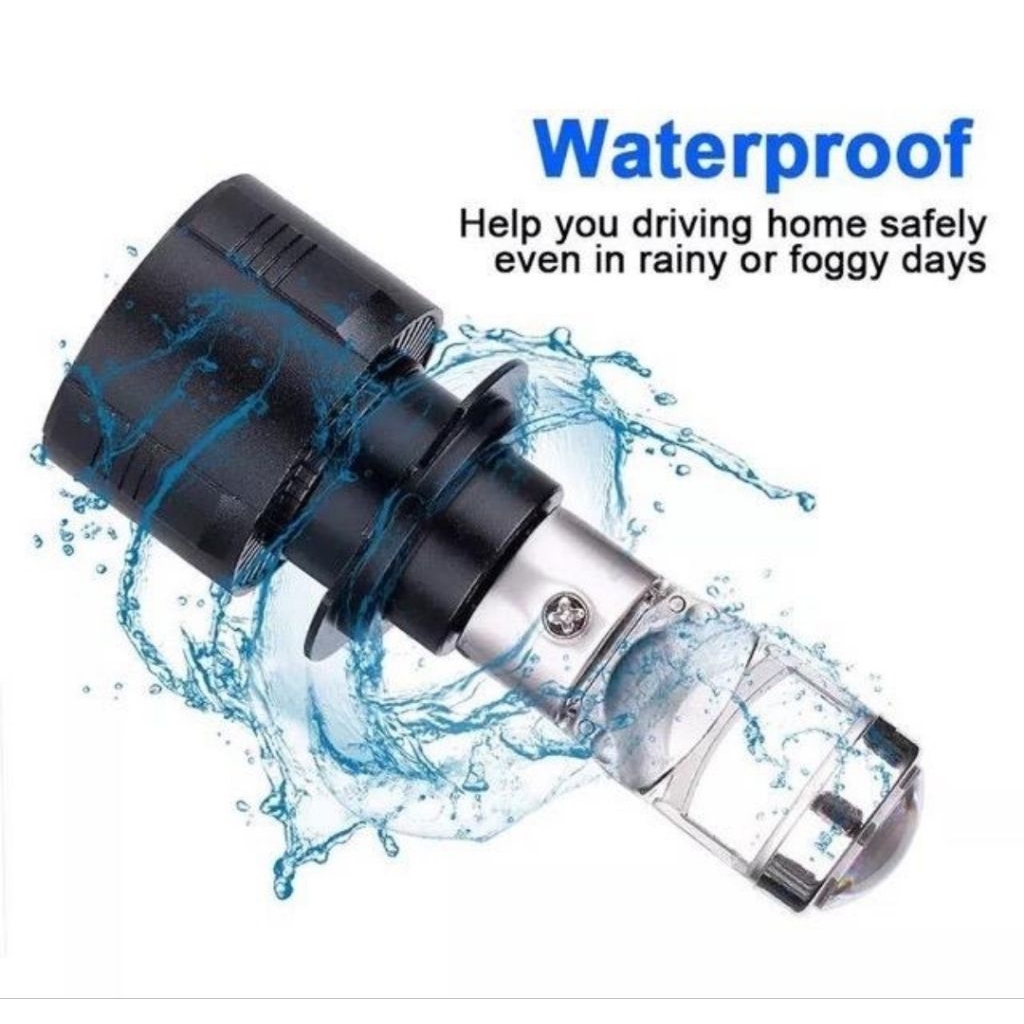 Lampu Mini projector LED Motor H4 H6 H7 M8 M9 RTD Sinar Terang