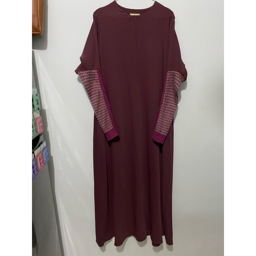 preloved mecca chic burgundy itsar syari