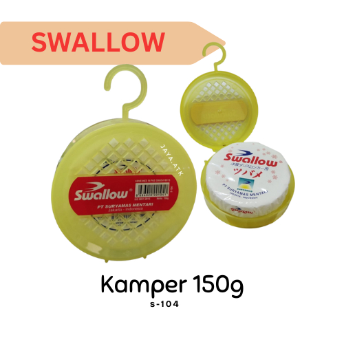 KAMPER KAPUR BARUS GANTUNG SWALLOW 150 G + WADAH ANTI JAMUR NGENGAT PENGHARUM RUANGAN