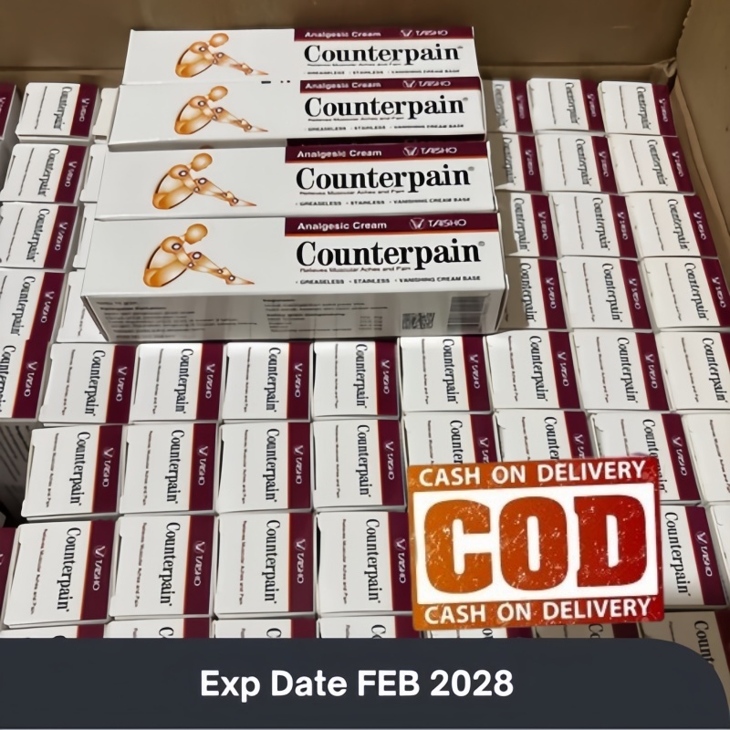 *COD ORI*Counterpain Cream 120gr Counterpain Cream untuk Meredakan Nyeri Otot-EXP:2028