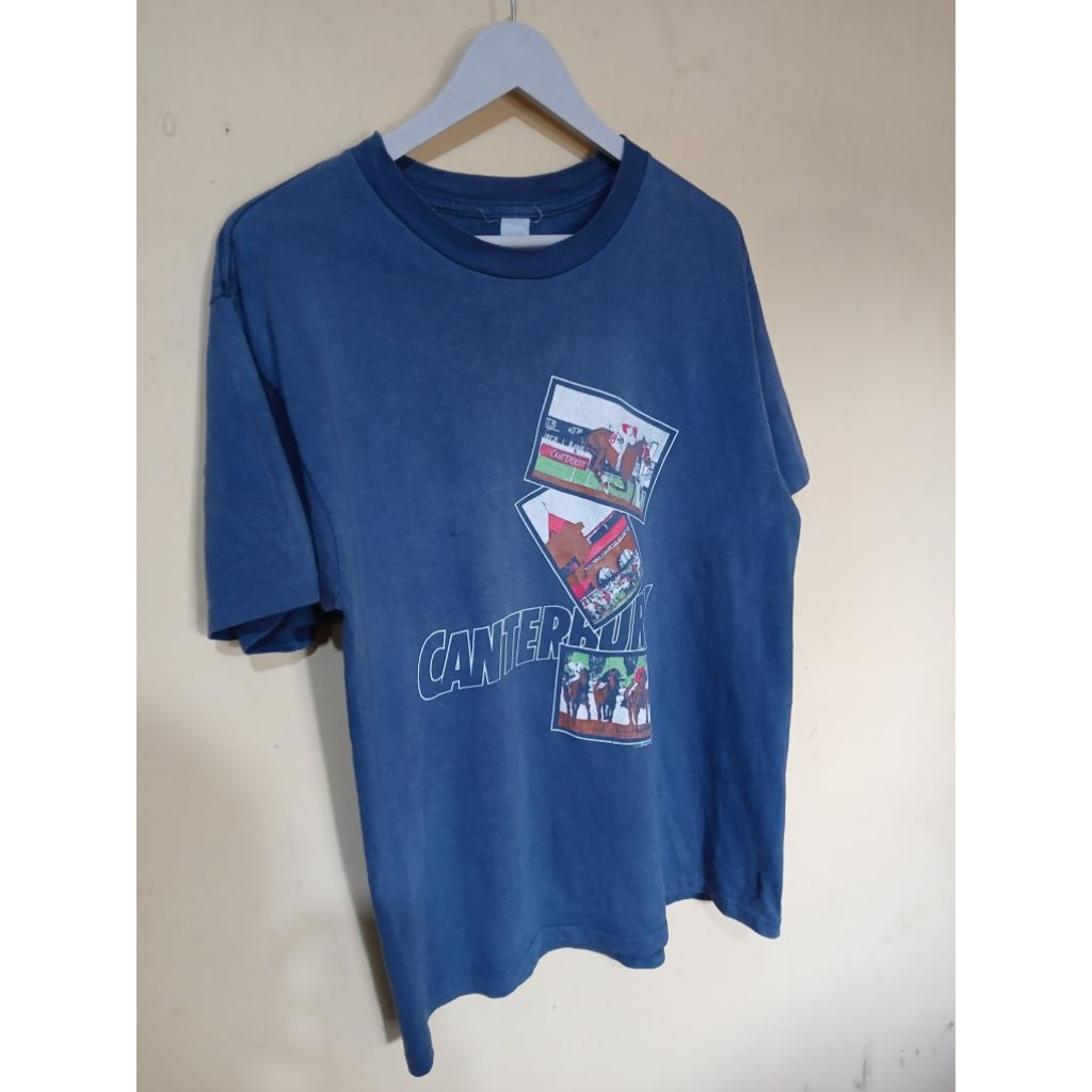 Kaos Vintage 90s Canterbury Horse Racing - L