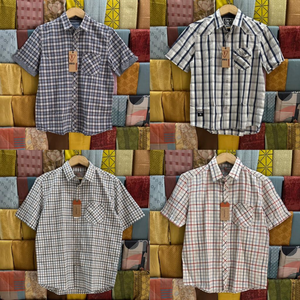 Kemeja Motif Kotak - WATCHOUT, Pakaian Pria