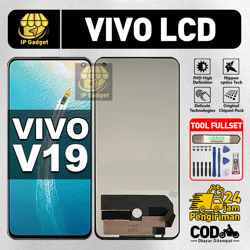 ORI FOR LCD VIVO V19 Fullset Original LCD HP vivo v19 Asli Touchscreen Layar Sentuh HP COD
