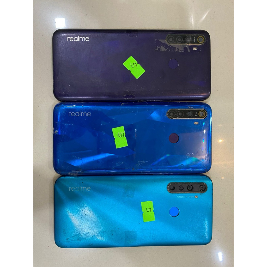 Realme 5 mesin normal, minus LCD