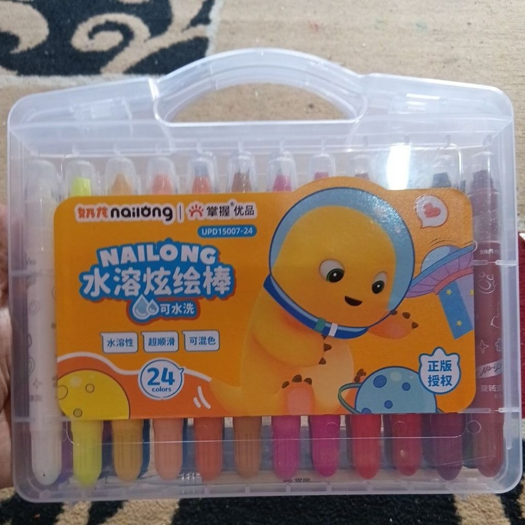 Crayon Grasp mata sedang × Nailong Isi 24/36 warna