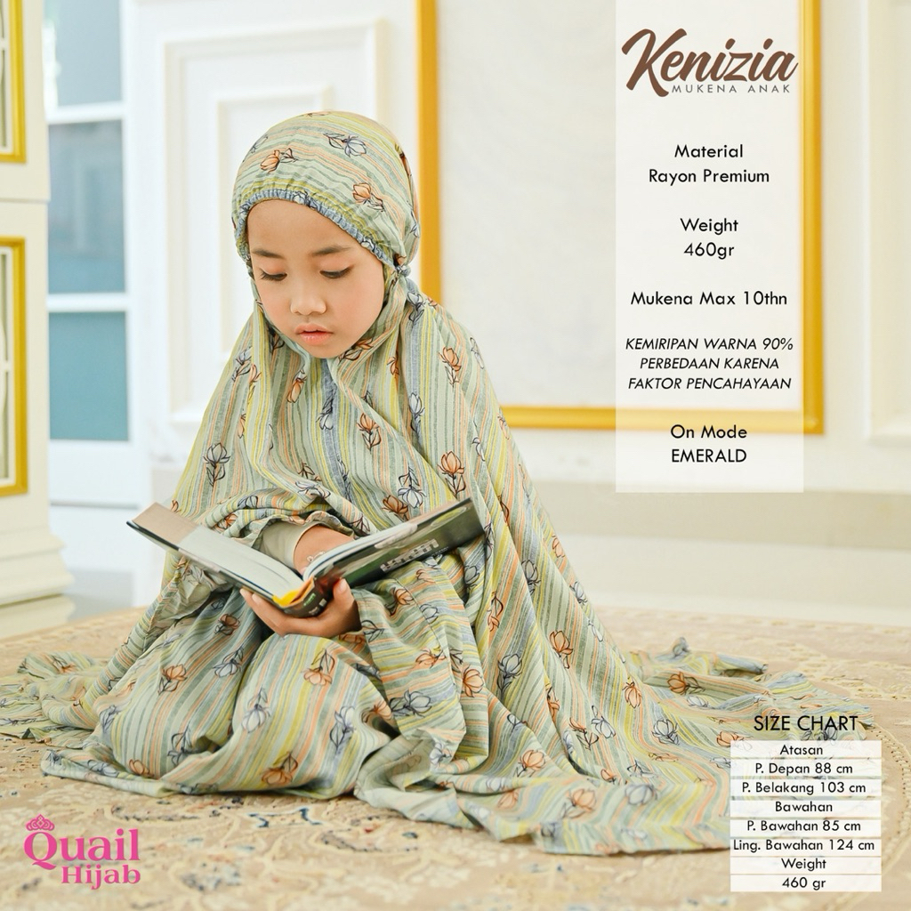 Quail Hijab - KENIZIA MUKENA ANAK ORI QUAIL