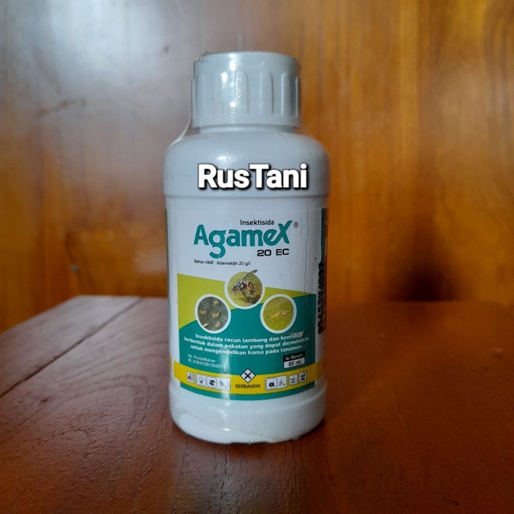 Insektisida AGAMEX 20EC 80ml bahan aktif : Abamektin 20g/l