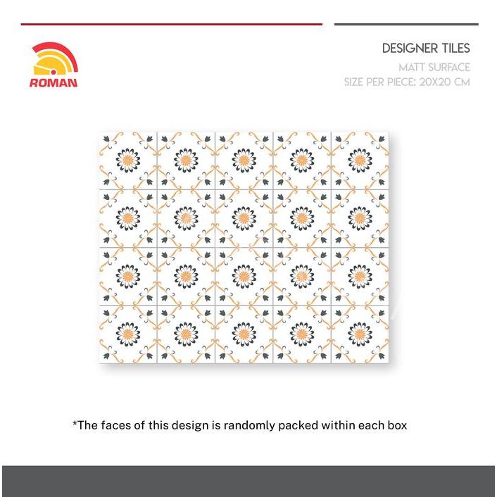 ROMAN KERAMIK 20x20 dTegel Puri RPA20207000