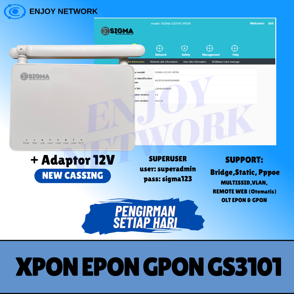 XPON EPON GPON GS3101