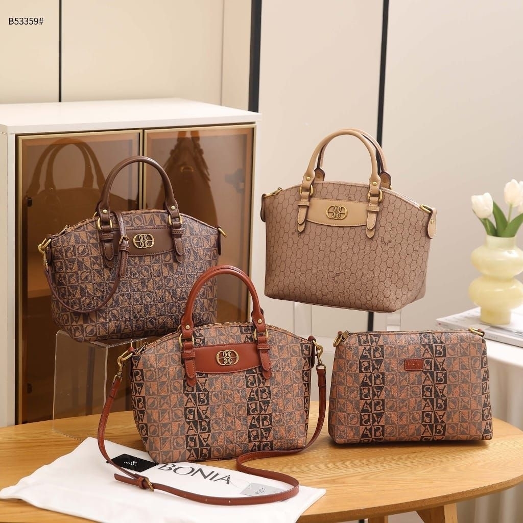 Bonia B53359 Bonia Monogram Satchel Bag