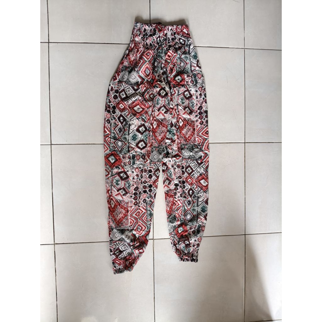 celana batik joger, ada defect