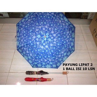 Payung / payung saten / payung lipat 2 satin / payung mini lipat 3 motif / RANDOM