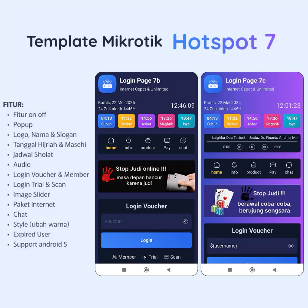 Template Login Hotspot Mikrotik 7