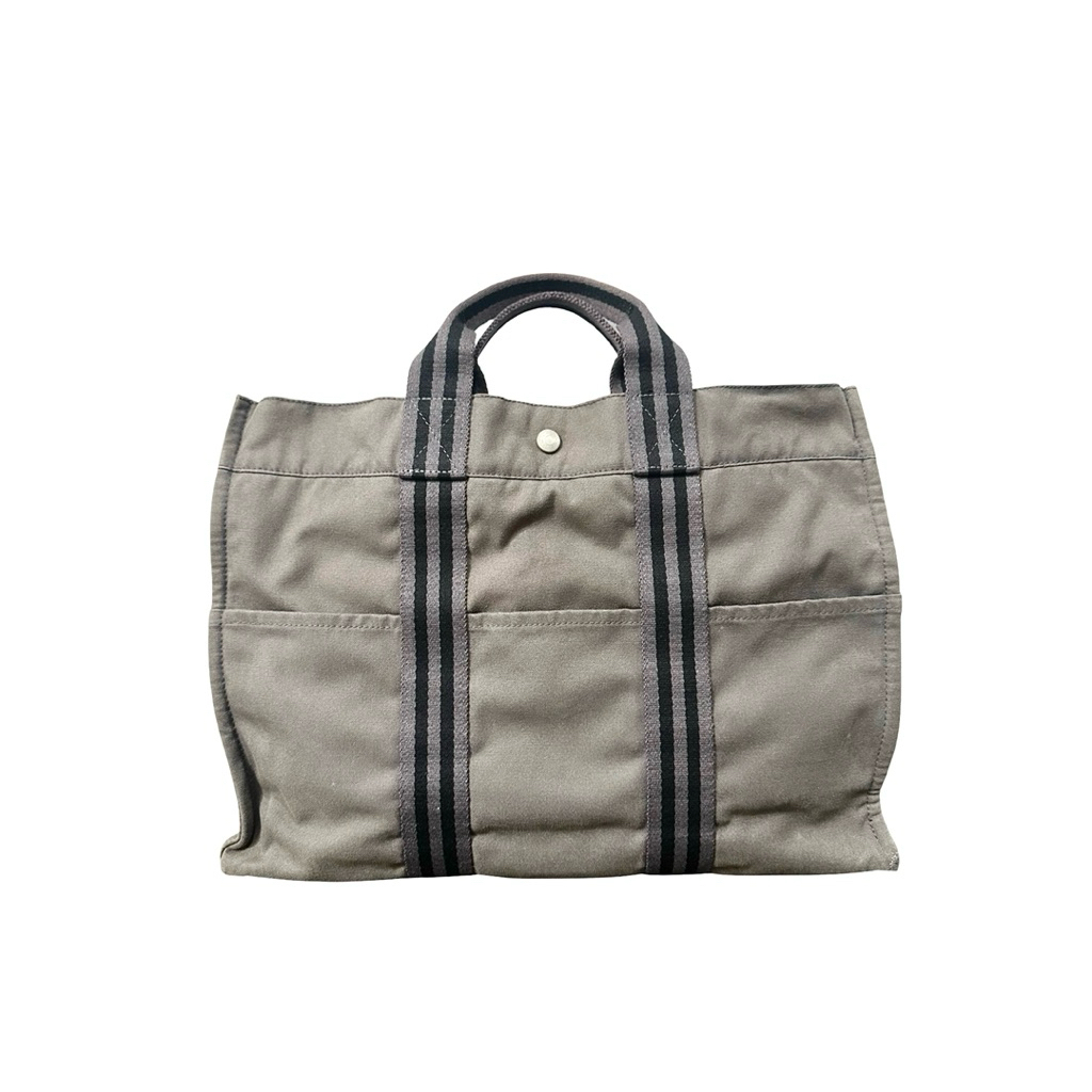 H*r M*s Deauville MM Grey Tote Bag ORIGINAL