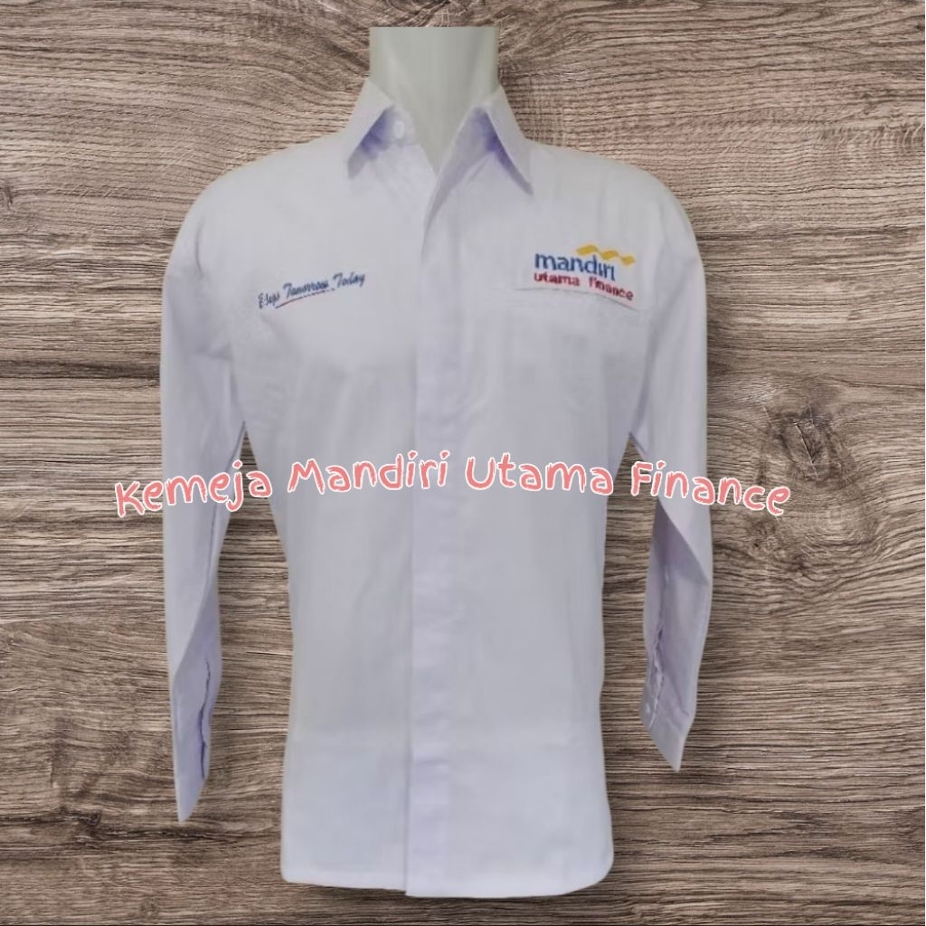 Kemeja Mandiri Utama Finance Seragam Mandiri Utama Finance.