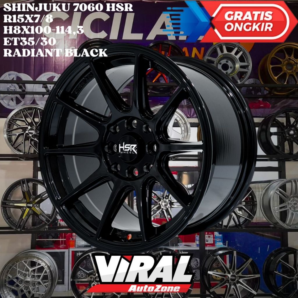 Velg Mobil AVEGA , MOBILIO , FIESTA , BRIO , HSR SHINJUKU RING 15 R15