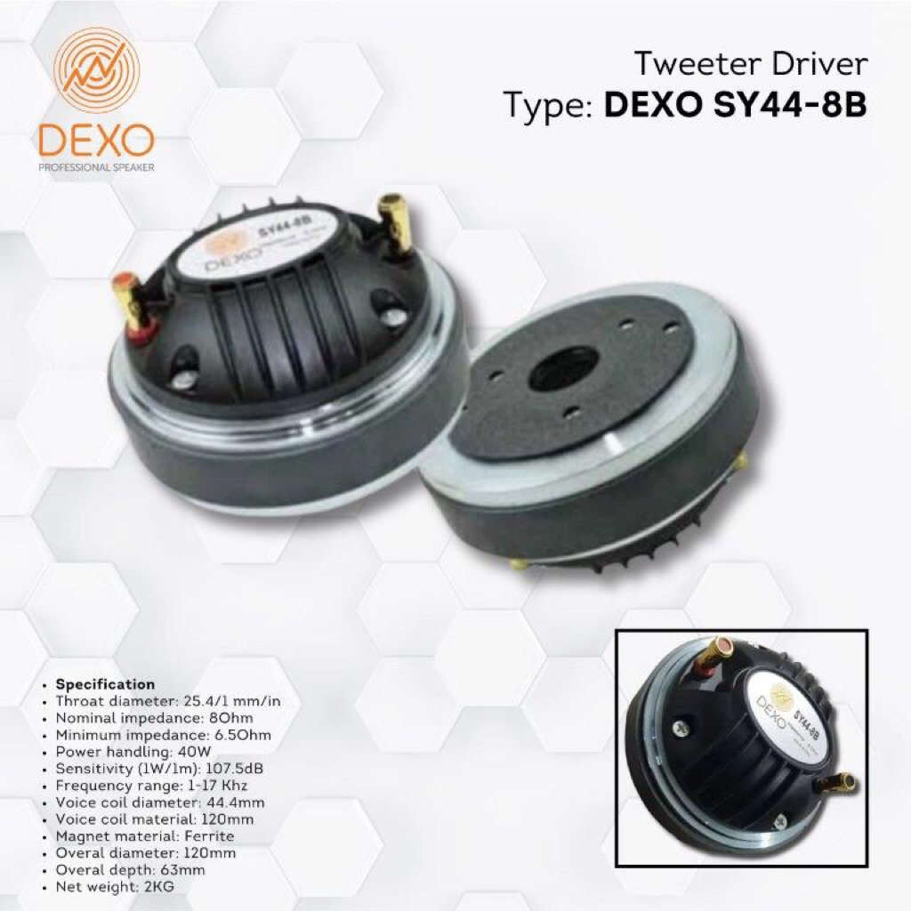 Tweeter Driver DEXO SY44-8B / Twiter DEXO SY44-8B