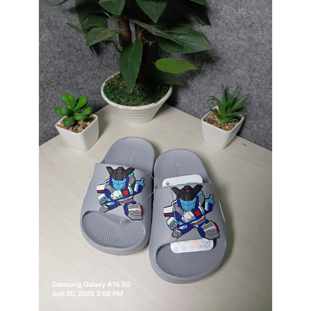 Sandal Selop Anak Karakter Robot Dulux-609D