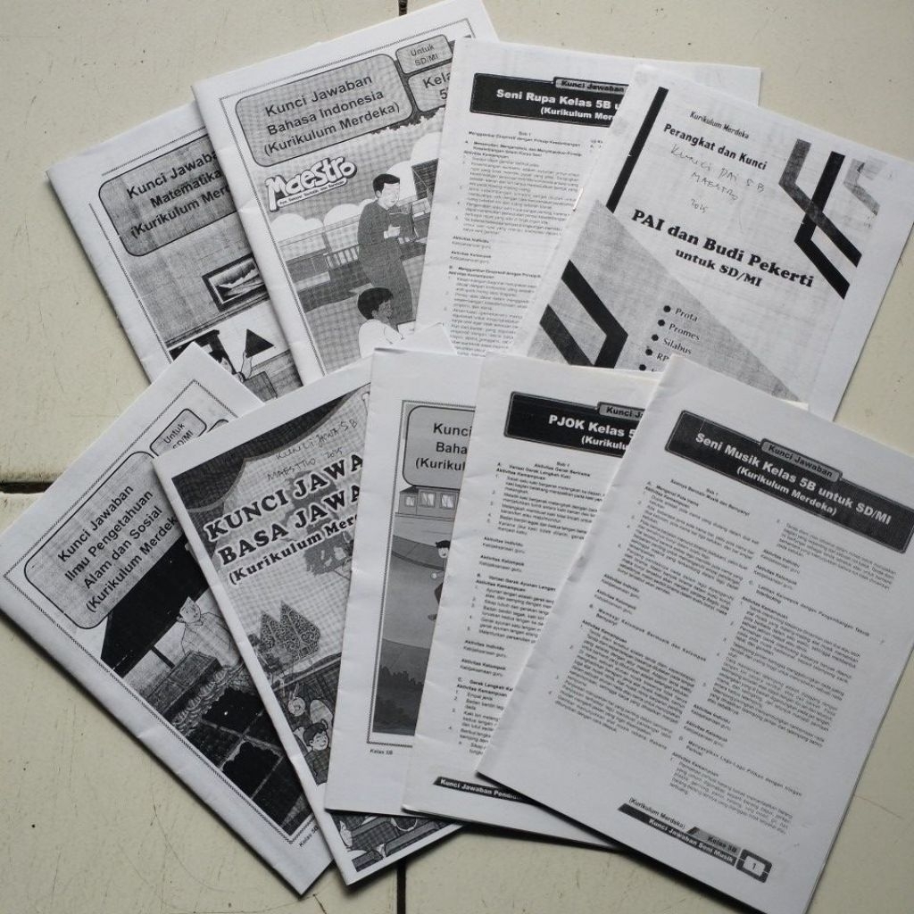 KUNCI LKS KELAS 5 MAESTRO