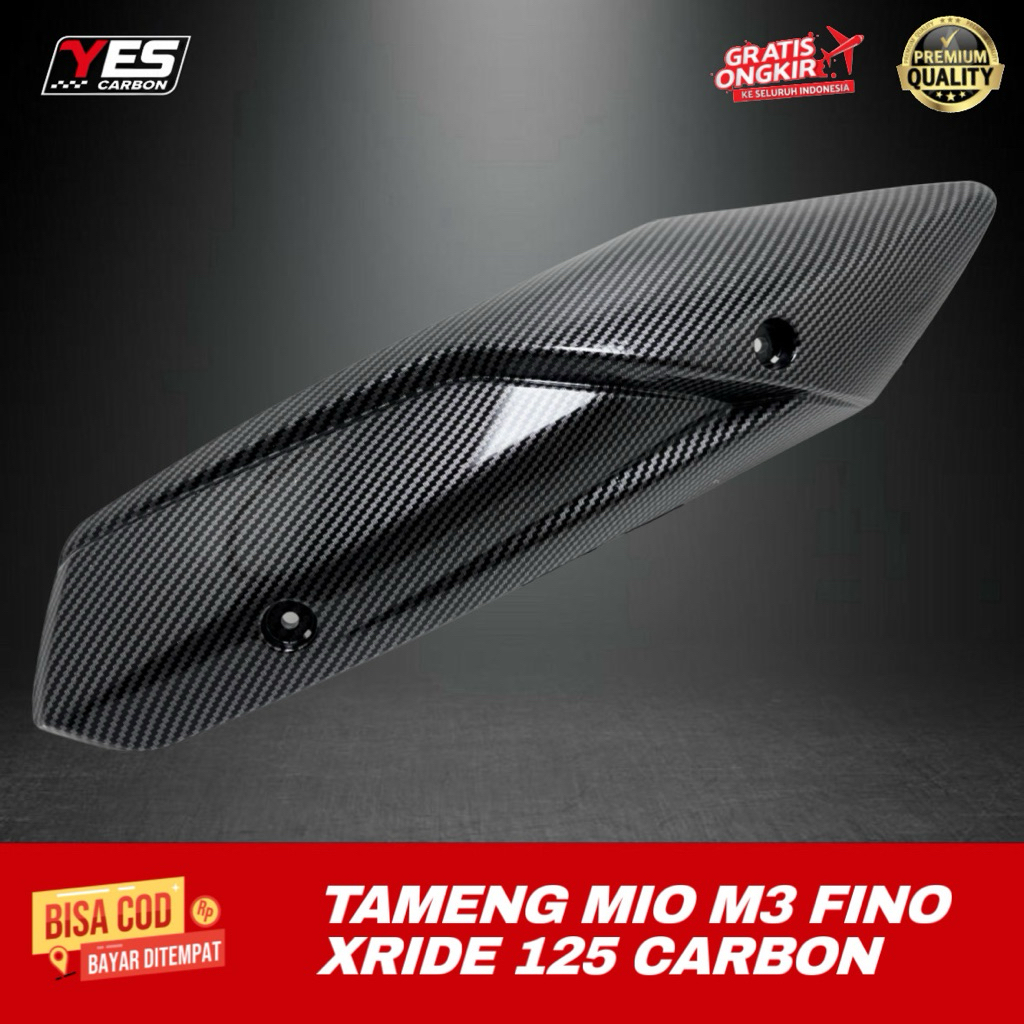 TUTUP KNALPOT MIO M3 mio Z CARBON • Cover Knalpot Mio Z Mio M3 Karbon Anti Pecah Anti Panas Tameng K
