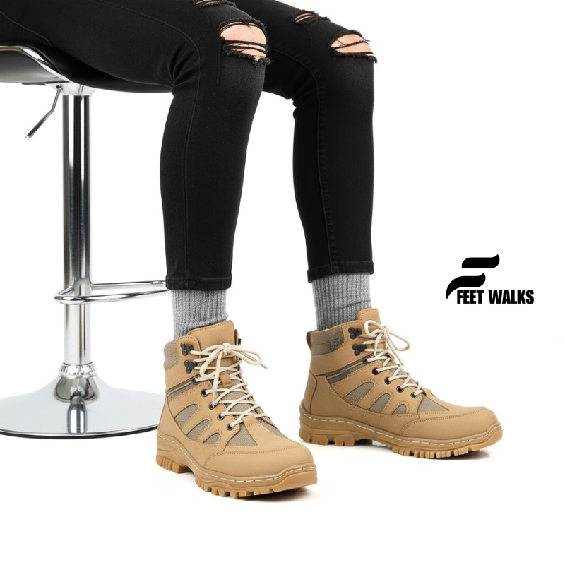 HOT PRODUCT SEPATU SAFETY BOOTS PRIA - SEPATU SAFETY UJUNG BESI KERJA PROYEK BANGUNAN