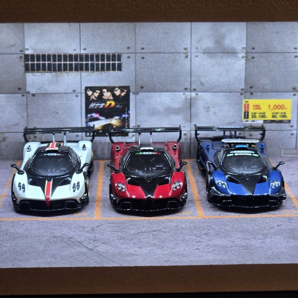 Tarmac Loose 1/64 Pagani Zonda Revolution 3 Set