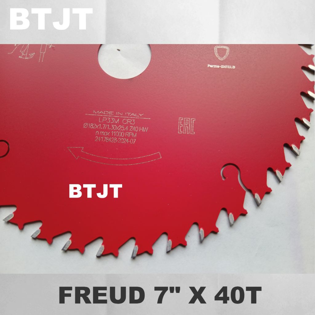FREUD PISAU GERGAJI CIRCULAR SAW BLADE 7" X 40 T GIGI FREUD ITALY 