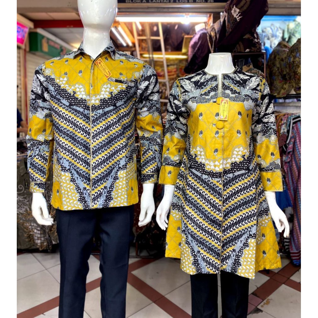 Baju Batik Tunik SMOK Premium | Batik Tunik Couple | Batik Tunik Modern | Batik Sarimbit | Batik Kat