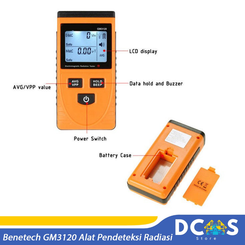 Benetech GM3120 Alat Pendeteksi Radiasi Detektor Alat Ukur Radiasi Ori