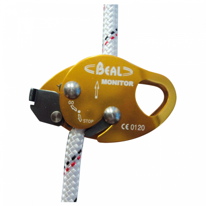Beal, Monitor - Aluminium mobile fall arrest device with swivelling side plate.