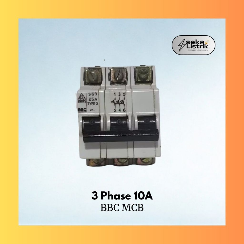 BBC MCB 3 Phase 10 A