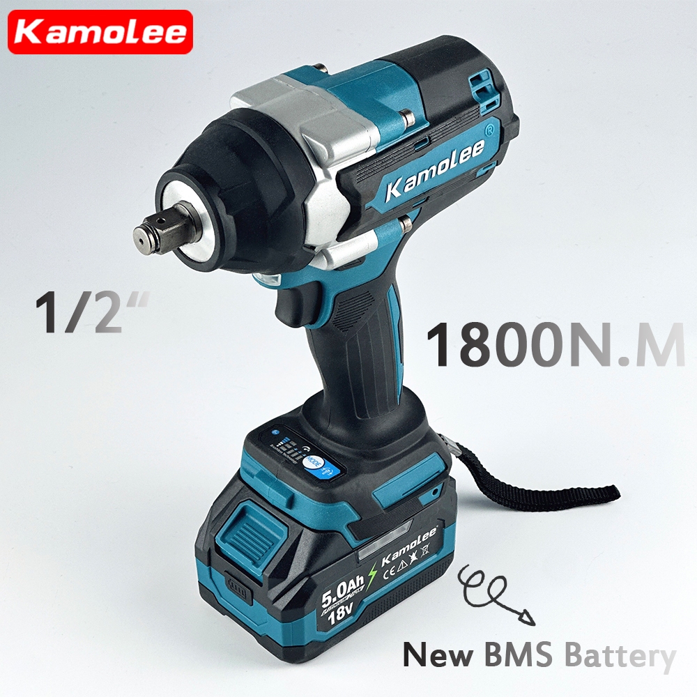Kamolee DTW700 18V Cordless Impact Wrench 1800Nm