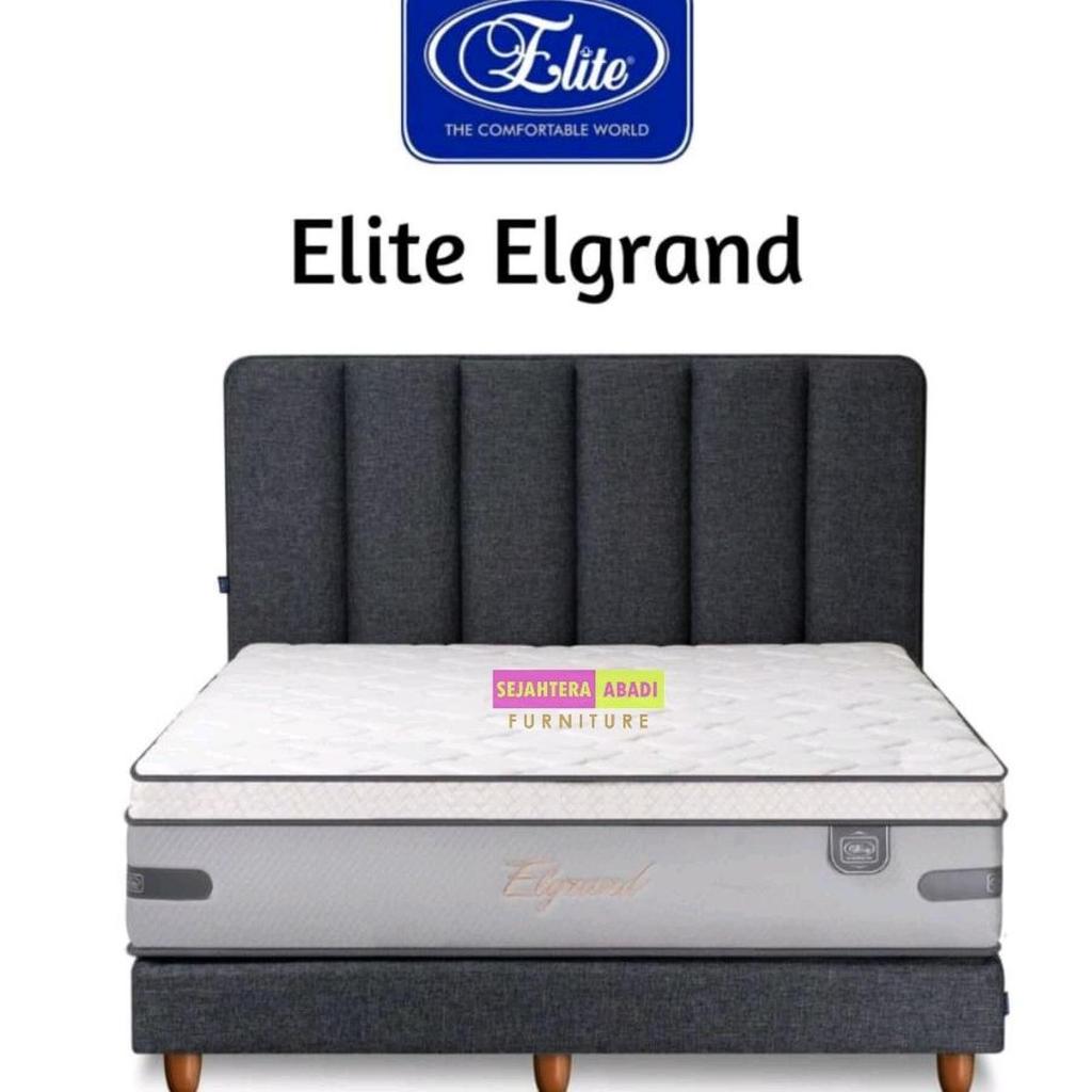 elite springbed new elgrand exclusive jumbo plushtop matras & full set