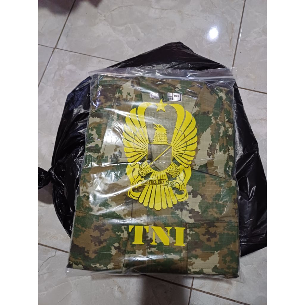 PDL TNI 1 SET TERBARU /pdl loreng mirip jatah 1set
