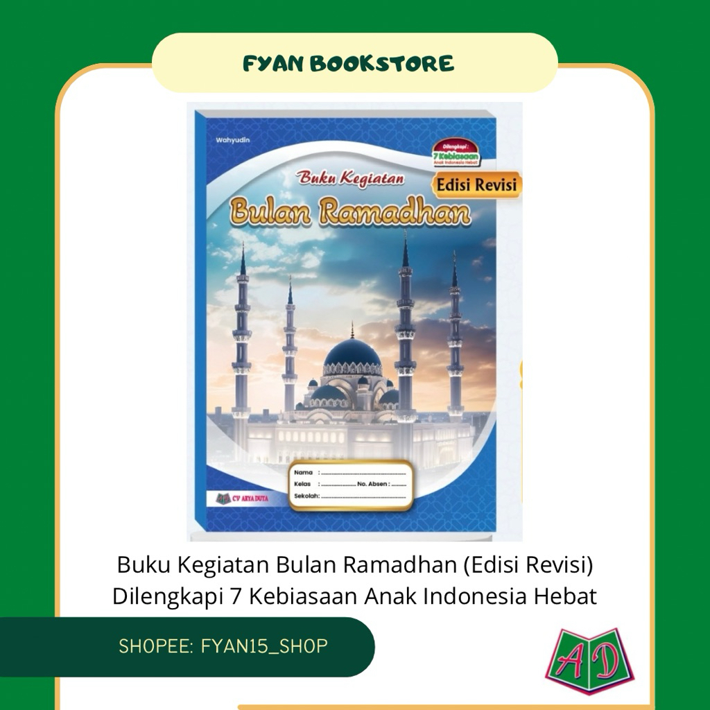 Fyan Book Store: Buku Kegiatan Bulan Ramadhan Edisi Revisi Penulis Wahyudin Tahun 2026 CV Arya Duta,