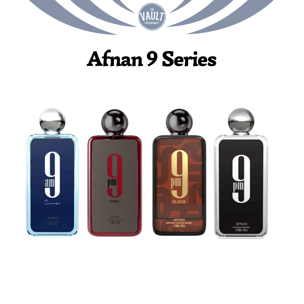 Afnan 9 Series EDP 100 ML | Afnan 9 Pm Rebel | Afnan 9 Pm | Afnan 9 Am Dive | Afnan 9 Pm Elixir
