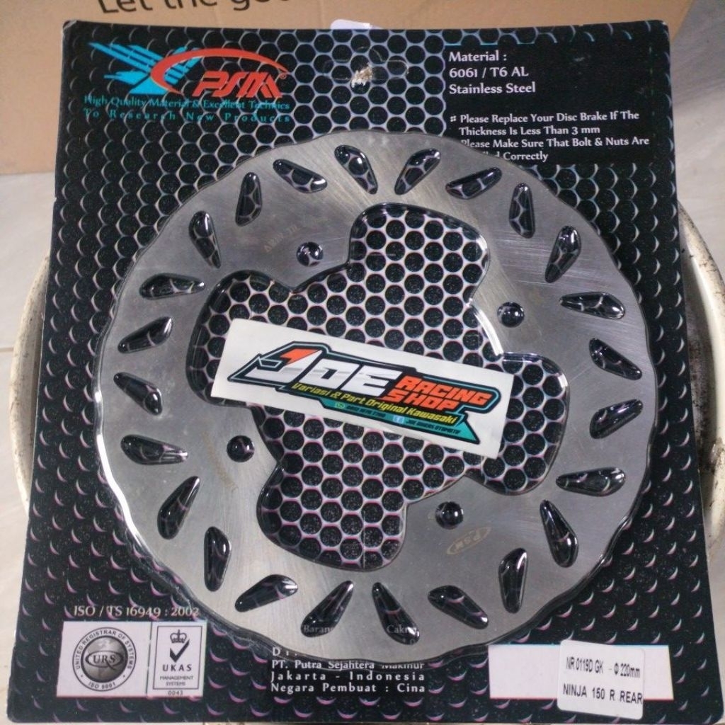Termurah Disk Piringan Disk Belakang PSM 220mm Ninja R SS Originall