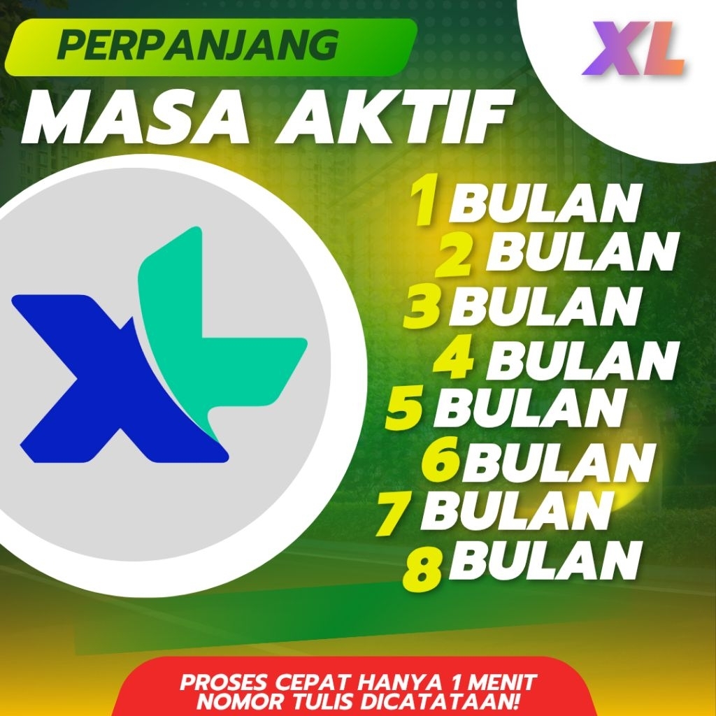 MASA AKTIF KARTU XL 1 TAHUN ( Prosess kilaatt )