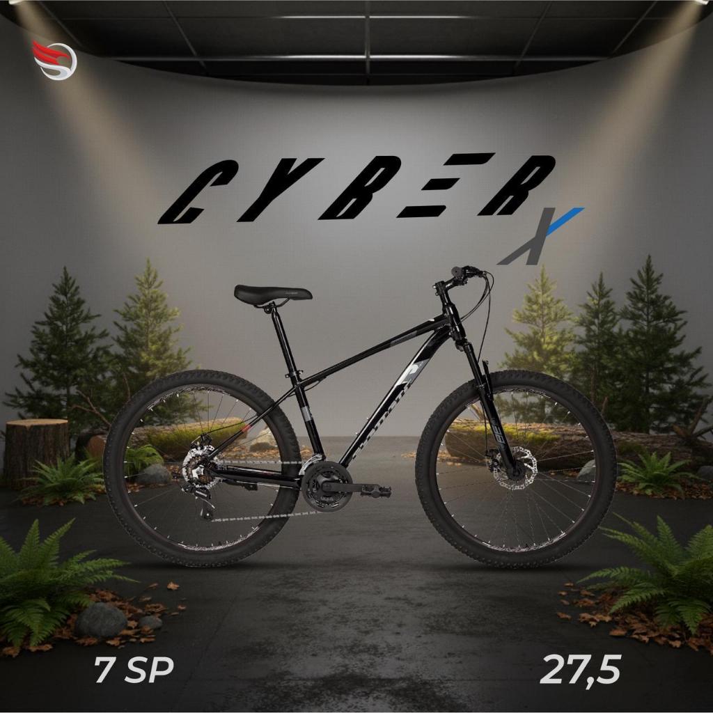 sepeda gunung mtb 27.5 element cyber x 7 speed