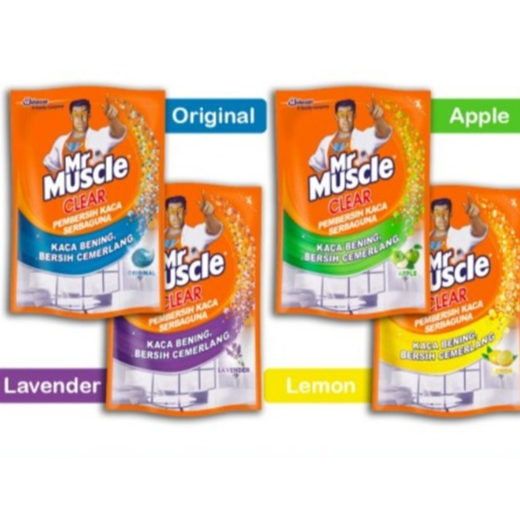 MR MUSCLE CLEAR PEMBERSIH KACA REFILL 400ML