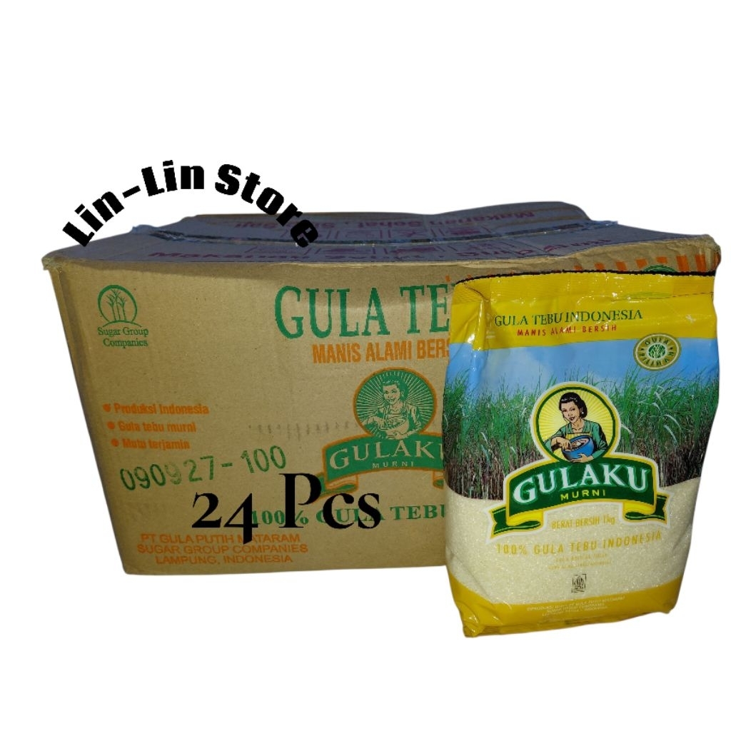 Gulaku Gula Pasir Premium Kuning1kg DUS 24 Pcs  INSTANT