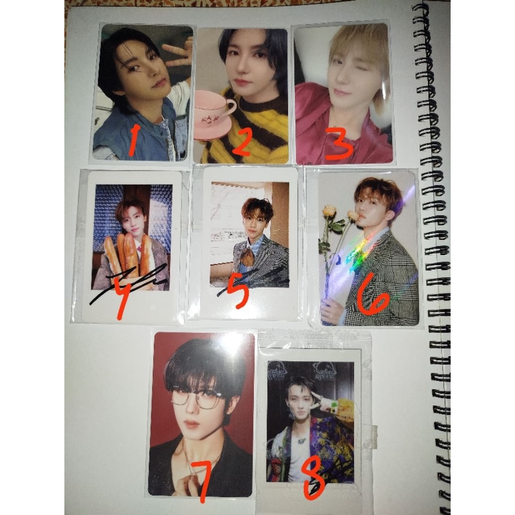 Photocard NCT Dream Mark Starriver, Renjun Vertical Flip, Wink TC MD SG, Pink Christmas, Jisung Kaca