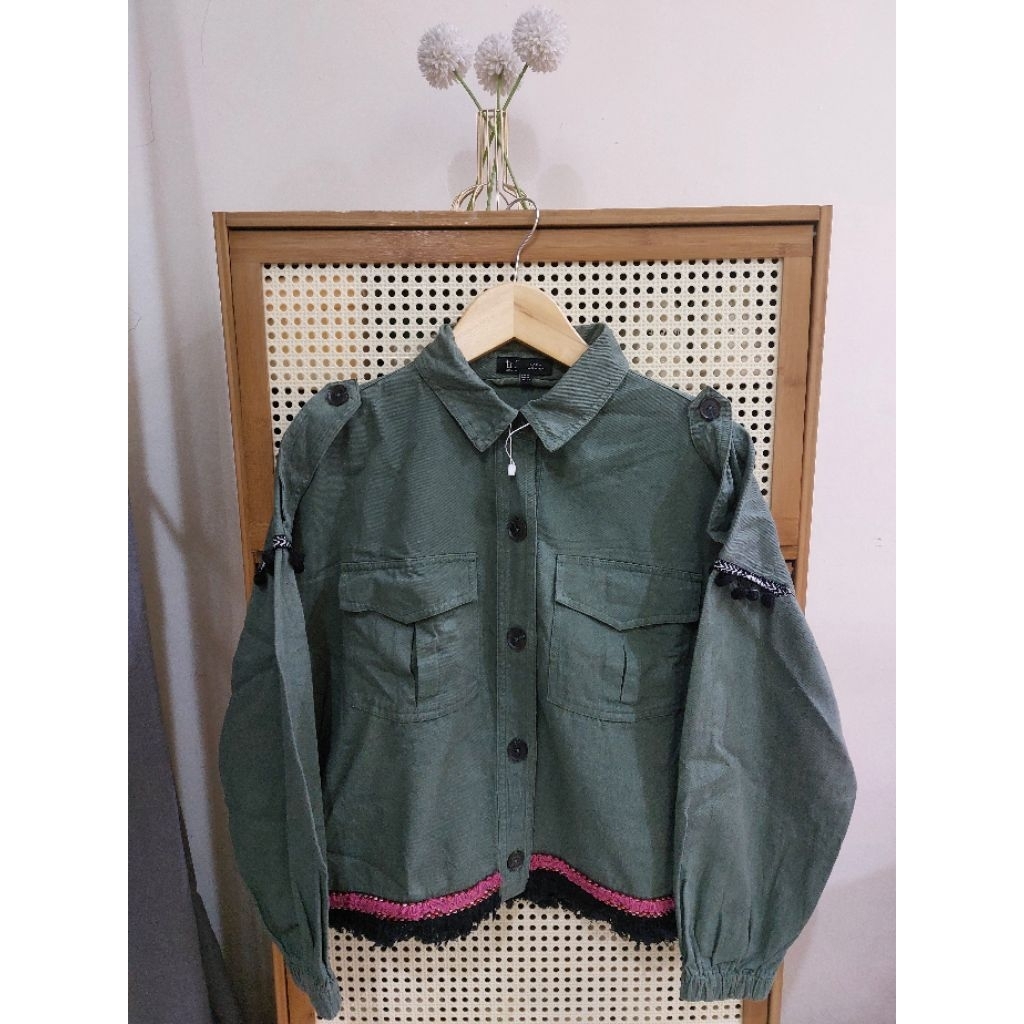 Jacket Zara Bohe Army