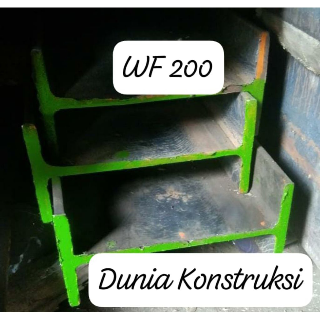 Besi WF 200 x 100 x 4,5 x 7mm x 6meter/ Besi Wide Flange 200/ Besi WF 200