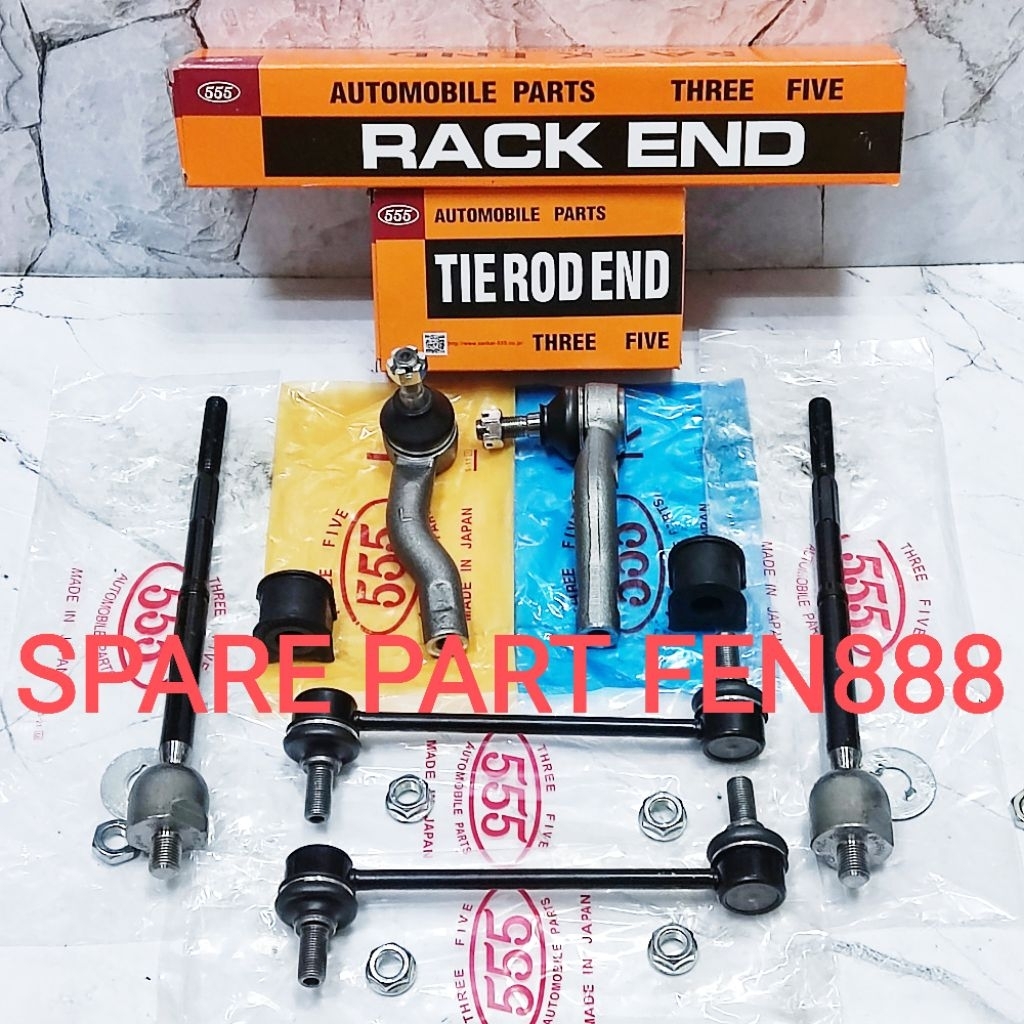 Paketan Paket Kaki Kaki Depan 8Pc Avanza Xenia Th 2004-2011 Tie Rod Rack End Link Stabilizer Karet S