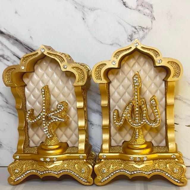 pajangan meja/hiasan meja model kubah mewah cocok untuk suvenir umroh haji atau pajangan meja atau r