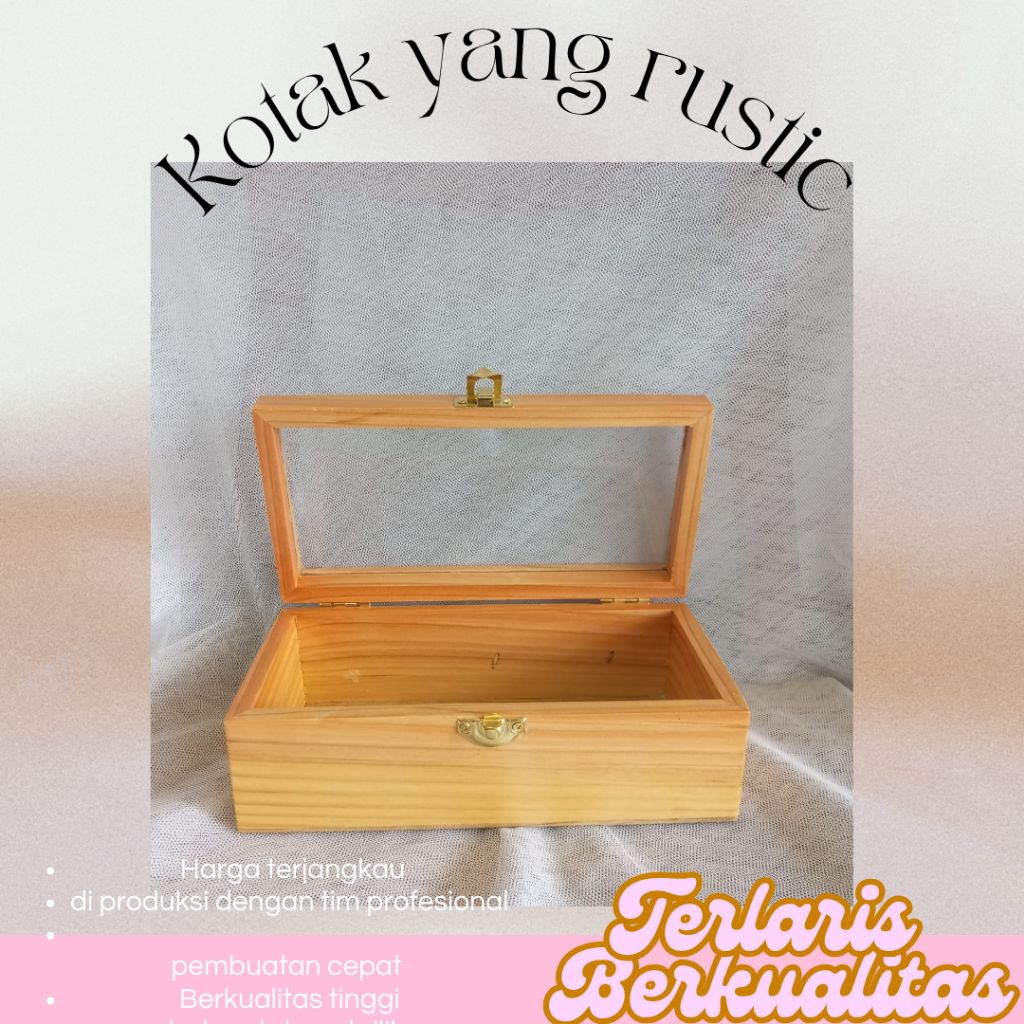 KOTAK UANG KAYU ASLI | KOTAK UANG RUSTIK | KOTAK UANG BOX HANTARAN
